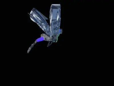 Bird Mecha Robotto Low-poly 3D model