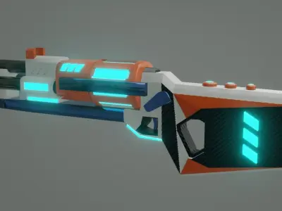 laser blaster Free low-poly 3D model