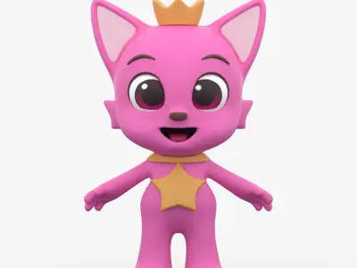 Pinkfong 3D model