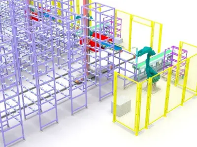 3D Model Designs for Warehouse Automation Systems 3D model
