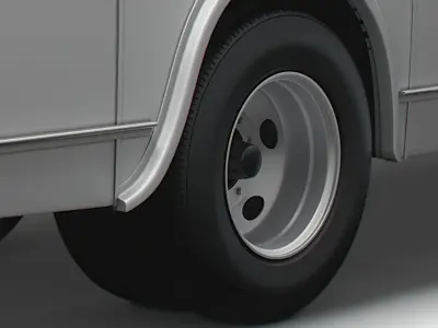 Generic Old Bus wheel 3D model