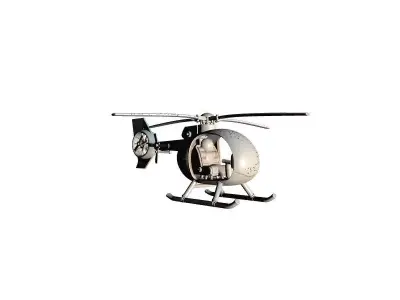 Detailed Military Helicopter 3D Model 3D print model