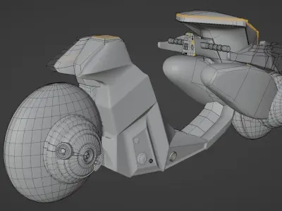 Akira Motorcycle Low-poly 3D model purchase