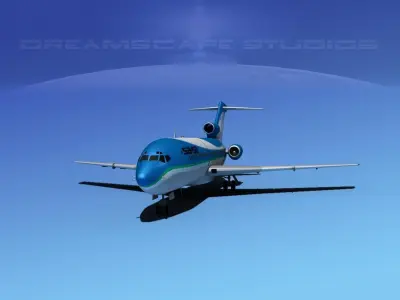 Boeing 727-100 SAHSA 3D model