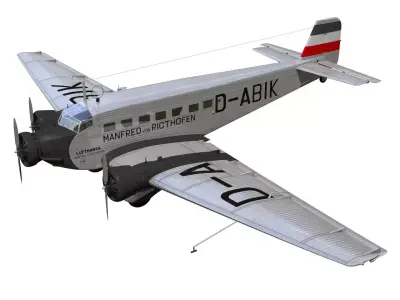 Junkers Ju52 3D model purchase