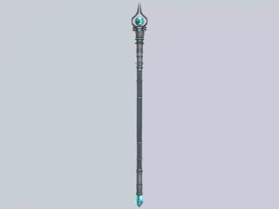Soul scepter Low-poly 3D model