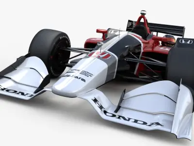 IndyCar Honda Road Course Super Speedway 2018 3D model