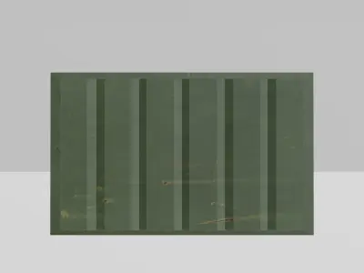 Shipping Container Green  Low-poly 3D model