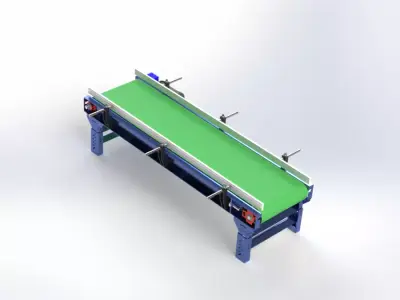 3D CAD Model of a Conveyor Belt 3D model