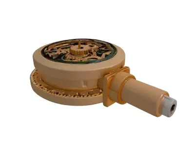 Steampunk Brass Mechanical Instrument 3D model