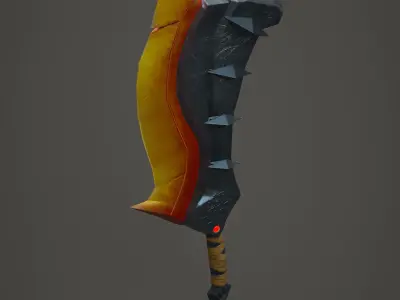 Stylized Sword for game Low-poly 3D model