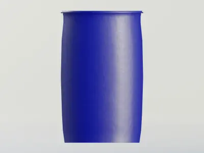 Plastic Tight Head Drum 120L Low-poly 3D model