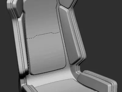 Racing seat 3D print model
