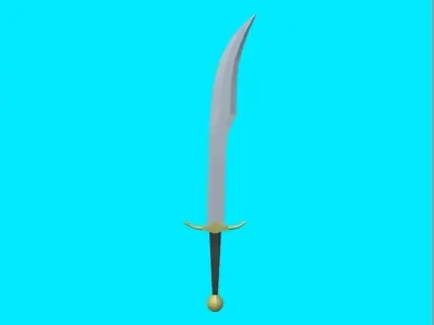 Scimitr sword Free 3D model