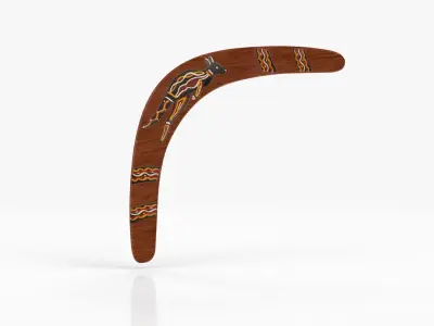 Australian Boomerang 1 Low-poly 3D model