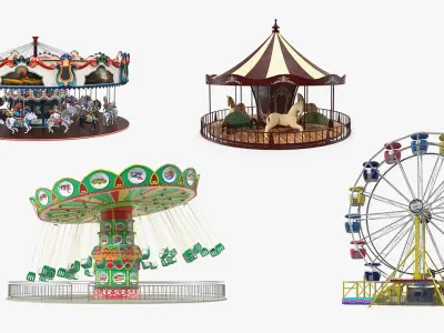 Amusement Park Rides Collection 2 3D model
