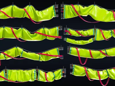 Cables and Wires set 3D model purchase