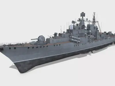 Sovremenny 956 Low-poly 3D model