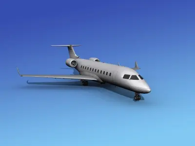 Canadair CRJ100 Corporate 1 3D model