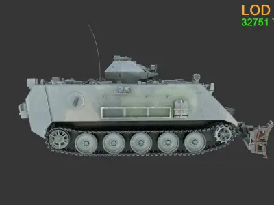 Asset - Army - Tank - M113 Low-poly 3D model