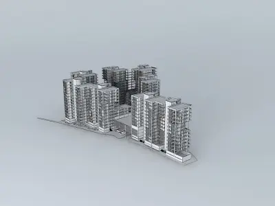 housing complex 3D model