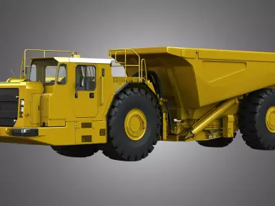 AD45B - Underground Articulated Mining Truck 3D model