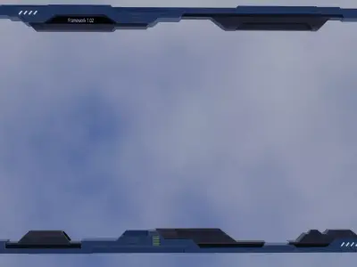 Old Y2J Frame Low-poly 3D model