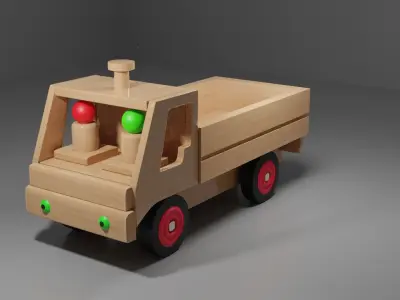 Wood Truck 3D model