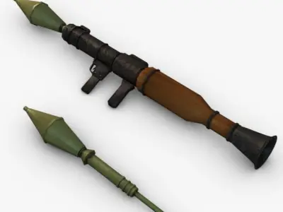 Bazooka Rocket Launcher 3D model