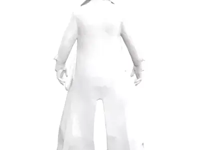 Cowboy Sheriff Character Low-poly 3D model