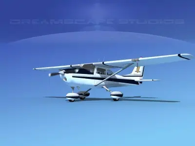 Cessna 172 Skyhawk 1967 V12 3D model