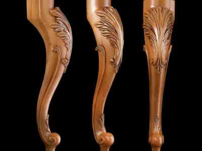 Classic leg 003 3D model