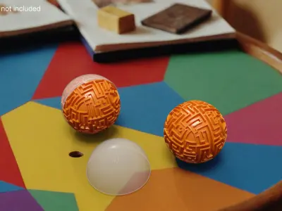 3D Puzzle Game Ball 3D model