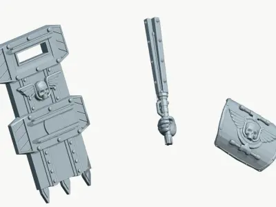 Sci Fi Ogre Weapon Set 3D print model