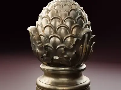 Fencing finial cone 3D print model purchase