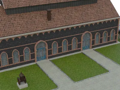 water distribution station 3D model