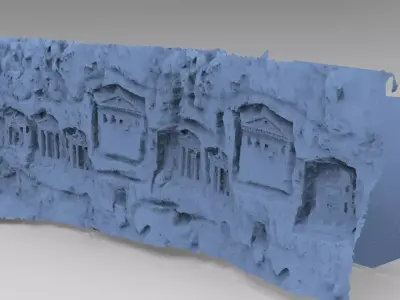 Greek Cave wall 3D model