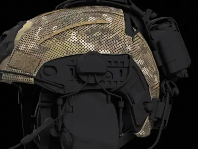 Crye Precision AirFrame Cover Cutout Low-poly 3D model