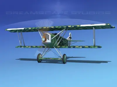 Fokker D-VII V07 Luftwaffe 3D model
