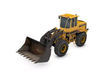 Wheel Loader Low-poly 3D model by 3dmodelreactor - Low-poly