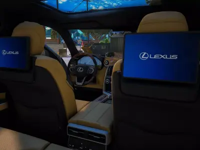 Lexus LX600 BB 2025 Realistic Game Ready SUV 3D Model FBX PBR 3D model