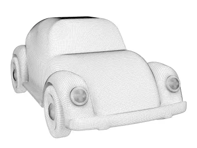 Plastic toy machine 3D model