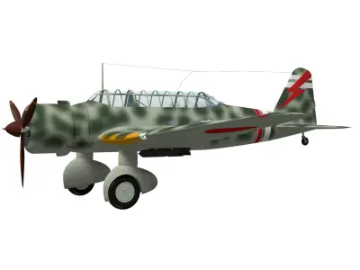 Ki30 Type 97 Light Bomber Ann 3D model purchase