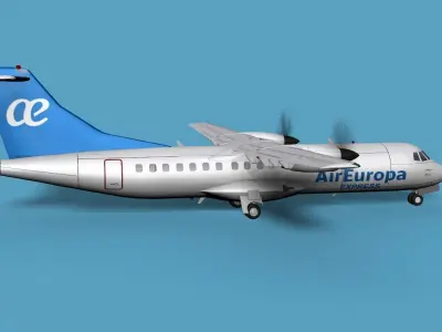 ATR  ATR-42-500 Air Europa 3D model