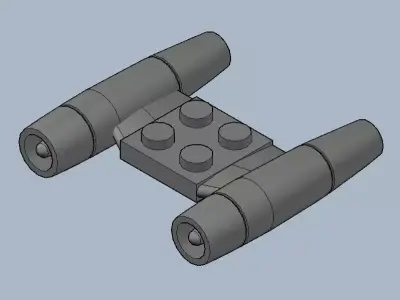 ultracruise jet engines for brick players 3D print model
