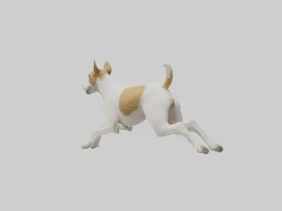 Fox Terrier running model 3D model