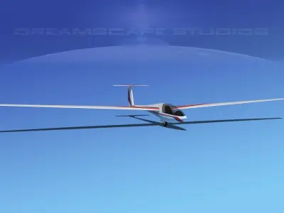 DG-400 15-Metre Motorglider V01 3D model
