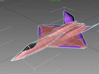 YF-23 Grey Ghost-Black Widow 3D print model