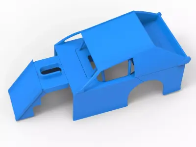 Shell of Mod Lite Race car Scale 1 to 25 3D print model