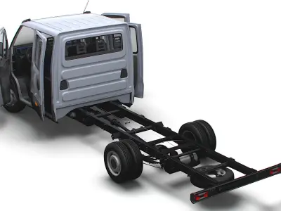 Iveco Daily Crew Cab L5 Chassis 2023 3D model